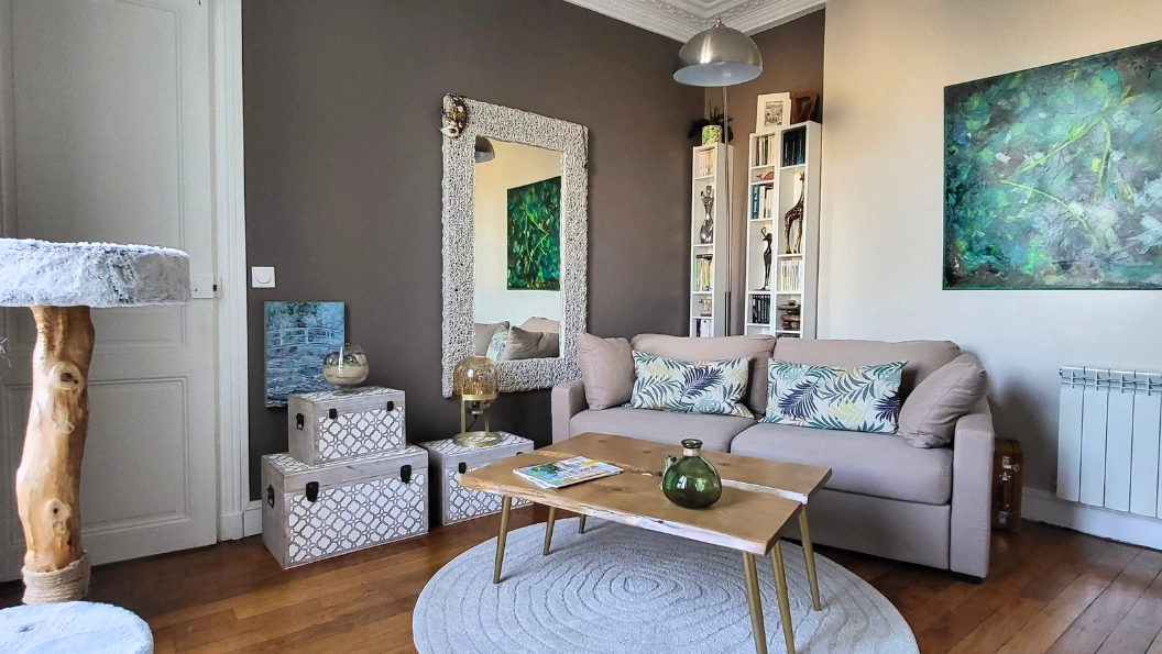 Salon rénové – Projet Brune