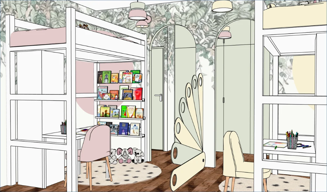 Chambre des jumelles – Projet Menestrels