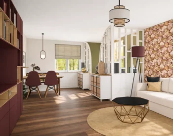 Pièce de vie rénovée – Projet Tulipes