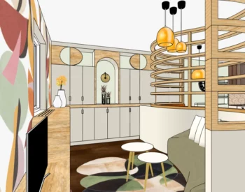 Architecture d'intérieur séjour – Projet Menestrels